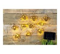 Bee Solar Garden String Lights Decoration 10 Warm White LED - 4.8m by Bright Garden