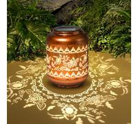 Bee Solar Lanterns Outdoor Waterproof Birthday Retirement Gifts for Women Mom Men Grandma, Solar Lights Hanging Garden Ornament Decor Outside for Yard, Patio,Pathway Landscape
