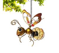 Bee Solar Lights - Garden Sculpture Decor - Bee Ornament Solar Lights | for Yard Backyard Patio Porch Courtyard Terrace Tree Outside Home