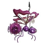 Bee Solar Lights Outdoor Garden Hanging Metal Bees Lanterns Novelty Bugs Ornament with Bouncy Springs, Solar Fairy Garden Lights for Decorations Balcony