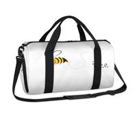 Bee Sports Duffel Bags Cartoon Animals Bee Weekend Overnight Bag Casual Tote Holdall Travel Gym Luggage Duffel Bag for Kids Girls Boys Women Men