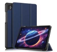 Bee Star Case for Samsung Galaxy Tab A9 (8.7 inch, SM-X110 / X115 / X117) - Faux Leather Case with Stand Function, Auto Wake/Sleep, Foldable - Tablet Bag Case - Dark Blue