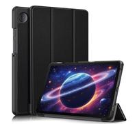 Bee Star Case for Samsung Galaxy Tab A9 (8.7 inch, SM-X110 / X115 / X117) - Faux Leather Case with Stand Function, Auto Wake/Sleep, Foldable - Tablet Bag Case - Black