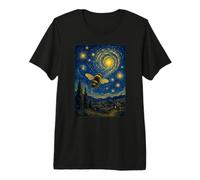 Bee Starry Night Van Gogh Style Bumblebee Premium T-Shirt
