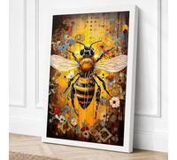 Bee Steampunk Canvas Wall Art Print 30x20 Inch (76 x 51 cm)