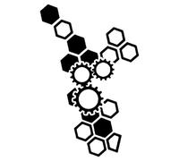 Bee Stickers for Car - Creative Hexagonal Decals | SUV Motorcycle Wall Decorative Sticker | Automotive Side Graphics Universal Size Vehicle Exterior Interior