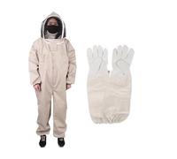 Bee Suit Professional Grade Preferred Fabric Full Body Beekeeping Protective Clothing Beekeeper Suits Equipment ,Full Protection(L)