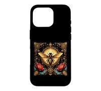 Bee Tarot Card Floral Lotus Steampunk Cottagecore Halloween Case for iPhone 16 Pro