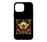 Bee Tarot Card Floral Lotus Steampunk Cottagecore Halloween Case for iPhone 16 Pro Max