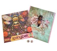 Bee Themed Gifts: 1000 Piece Amazing Bee Art Puzzle by T S Larking, 2 Bee Kind Tokens, and Christian Faith Bumble Bee Tote Bag (Inspired by Kindness, Friendship, Emotional Support, and Healing)