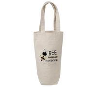 'Bee Totally Awesome' Cotton Wine Bottle Gift/Travel Bag (BL00042780)