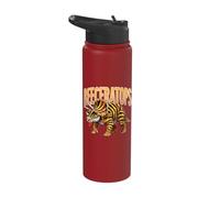 Bee Triceratops Dinosaur Dino Beekeeper Funny Bee Stainless Steel Insulated Water Bottle