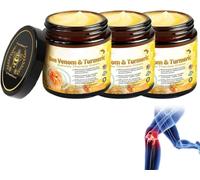 Bee V-enom Turmeric Arthri-tis Treatment Cream, Professional Bee V-enom Joint Therapy Pain Relief Gel, New Zealand Bee V-enom Joint Relief Cream for Neck, Waist, Back, Hands, Feet and Legs (3)