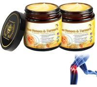 Bee V-enom Turmeric Arthri-tis Treatment Cream, Professional Bee V-enom Joint Therapy Pain Relief Gel, New Zealand Bee V-enom Joint Relief Cream for Neck, Waist, Back, Hands, Feet and Legs (2)