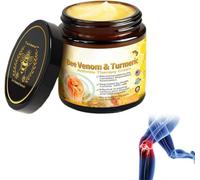 Bee V-enom Turmeric Arthri-tis Treatment Cream, Professional Bee V-enom Joint Therapy Pain Relief Gel, New Zealand Bee V-enom Joint Relief Cream for Neck, Waist, Back, Hands, Feet and Legs (1)