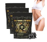 Bee Venom &30-Herb Detox Foot Soak Beads, Slimming & Detox Foot Bath Beads, Lymphatic Drainage & Slimming Foot Soak Beads, Foot Soak, Soak Beads, Foot Care, Bee Venom Foot Soak (30 pcs)