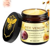 Bee Venom Comprehensive Cream for Wrinkles & Fine Lines - Lightweight, Non-Greasy, Hydrating & Firming Moisturiser for All Skin Types with Quick, Long-Lasting Effects in a 60g Amber Jar