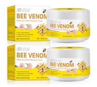 Bee Venom Cream, 2026 New Bee Venom Mole and Wart Cream - Skin Tag Remover, Body Moisturiser, Easy Application & No Irritation - 200g - 2PCS