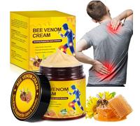 Bee Venom Cream, Advanced Joint Relief Cream with Natural Bee Venom for Pain Relief, Ideal for Hands, Feet, Back, Neck, Lower Back, Knee, Shoulder & Hip Cream for Arthritis - 120G