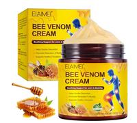 Bee Venom Cream-Bee Venom Cream for Arthritis, Arthritis Pain Relief, Contains Calendula Extract, MSM, Chondroitin, Fast Absorption, Non-Greasy, Suitable for Neck, Back, Leg, Knee Discomfort (120g)