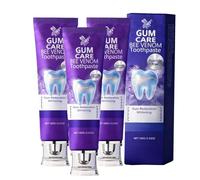 Bee Venom Dental Treatment Toothpaste, Natural Teeth Whitening Toothpaste, Teeth Whitening Gel, Beerenew Advanced Gum Healing, Fresh Breath for Men and Women (3)