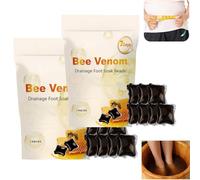 Bee Venom Drainage Foot Soak Beads, Bee Venom Foot Soak, Foot Soak for All People Soothing Your Feet, Effectively Relieve Fatigue, Foot Soak Beads for All Ages (2pcs)