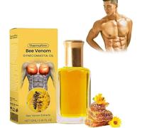 Bee Venom Gynecomastia Oil, Chest Firming & Contouring Massage Oil, Gynecomastia Eliminates Fat, Firming for Strengthening for Men