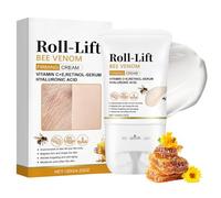 Bee Venom Neck Roller Creams - Tightening Neck Cream - Hydrating & Anti-Ageing Roller Cream with Retinol, Vitamin C & E, Hyaluronic Acid - Lifts Sagging Skin, Smooths Neck Wrinkles & Double Chin