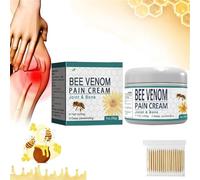 Bee Venom Pain and Bone Healing Cream, Bee Venom Joint and Bone Therapy Cream, Bee Venom Pain Cream, Bee Venom Pain Relief Cream for Arthritis Back Neck Hands Feet (1Pcs)
