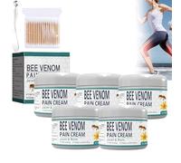 Bee Venom Pain and Bone Healing Cream, Bee Venom Pain Cream, New Zealand Bee Venom Joint and Bone Therapy Cream for Arm, Waist, Back Hand Feet and Leg (5Pcs)