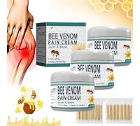 Bee Venom Pain and Bone Healing Cream, New Zealand Bee Venom Joint and Bone Therapy Cream, Bee Venom Treatment Gel, Bee Venom Pain Relief Cream for Arm, Waist, Leg (3Pcs)