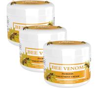 Bee Venom Psoriasis Cream,3Pcs Bee Venom Cream，Relieve Skin itching & Fast Smoothing,Bee Veno-m Psoriasis Cream for All Skin Type