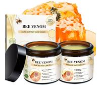 Bee Venom Skin Treatment Cream, 2PC Bee Venom Wart And Tag Remover, Natural Skin Repair Cream, Mole Removal Cream UK, Safe For Face & Body, Vegan & Cruelty-Free, 4 Weeks Visible