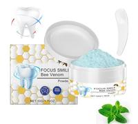 Bee Venom Teeth Powder, Focussmile Bee Venom Treatment Powder for Oral Care, Teeth Whitening Essence, Enamel Repair and Stain Removal, Protect Teeth and Fresh Breath, for Sensitive Teeth (1)