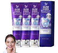 Bee Venom Toothpaste, Bee Venom Dental Treatment Toothpaste, Natural Teeth Whitening Toothpastes, BeeRenew Teeth Whitening Gel, Natural Ingredients for Men Women (3)