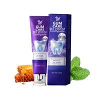 Bee Venom Toothpaste,Fresh Breath Dental Care,Gum Therapy Teeth Whitening Toothpaste,Natural Tooth Paste Gentle on Gums,Stain Remover Daily Oral Clean,Dental Care Whitening Toothpaste