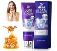 Bee Venom Toothpaste with Bee Venom, Rolimey Viogloss Bee Venom Dental Therapy, Natural Whitening Toothpaste, Stain Removal, Daily Gum Care Morning & Evening for Men & Women