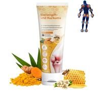 Bee Venom & Turmeric Joint P-ain Relief Cream, Bee Venom Cream for Arth-ritis, Advanced B-ee Ve-nom Massage Gel, Ideal for Hand, Feet, Shoulder, Back & Neck, Vegan Bee Venom Skin Treatment Creams, 85g