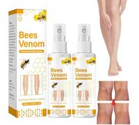 Bee Venom Varicose Veins Treatment Spray,Varicose Veins Treatment for Legs,Spider Veins Treatment Spray,Improve Blood Circulation Soothe Swelling,Relief Spider Varicose Vein (2 Pcs)