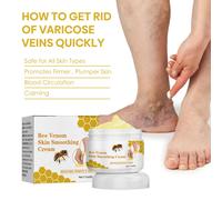 Bee venom vein repair cream reduces varicose veins, promotes blood circulation and vasoconstriction Leg Care Essence