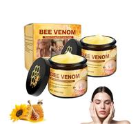 Bee Venom Wrinkle-Firming Cream,Bee Venom Multi-Purpose Cream with Hyaluronic Acid - Firming Emulsion for Face & Body, Skin Elasticity Support and Most Skin Types Moisturizer (2 boxes)
