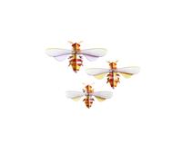 Bee Wall Decorations - Set of 3 Multicoloured one size