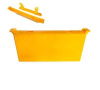 Bee Water Feeder - 48x22x5cm Deep Frame light, Yellow PP Durable Material, Anti-Drowning Feature with Ready-to-Use Design | Beekeeping Water Dispenser for Hive, Apiary, Colony Maintenance and Feeding