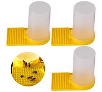 Bee Water Feeder,RoadLoo 3Pcs Plastic Bee Entry Feeder Beekeeping Supplies Beekeeping Equipment Accessories Liquid Feeding System Water Dispenser Bee Feeder Honey Beekeeping Equipment Easy to Use
