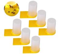 Bee Water Feeder,RoadLoo 6Pcs Plastic Bee Entry Feeder Beekeeping Supplies Beekeeping Equipment Accessories Liquid Feeding System Water Dispenser Bee Feeder Honey Beekeeping Equipment Easy to Use (6)