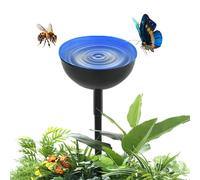 Bee Water Station for Garden, Bee Water Cup, Bee Water Filer with Metal Stakes - Elegant Metal Garden Sculpture Stake Decoration, Improve Your Garden Aesthetics