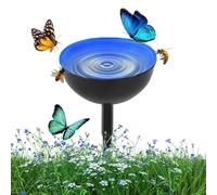 Bee Watering Cups,Bee Water Feeder Cup with Metal Stakes | Bee Feeders for Outside Feeding and Watering, Garden Sculpture Stakes Decor, Yard Decor