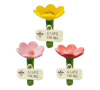 Bee Watering Cups Flower Shaped Drinking Cup for Bee