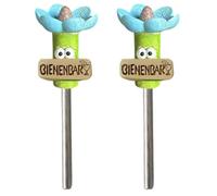 Bee Watering Station | 2 Pieces Flower-shaped Bee Watering Station | Colorful Flower Bees Pollinator Feeder Drinking Cups with Stake Base | Hexapod Little Flowers Drinking Water for Yard, Lawn, Patio