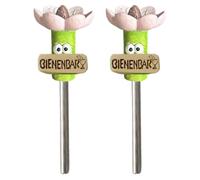 Bee Watering Station | 2 Pieces Flower-shaped Bee Watering Station | Colorful Flower Bees Pollinator Feeder Drinking Cups with Stake Base | Hexapod Little Flowers Drinking Water for Yard, Lawn, Patio